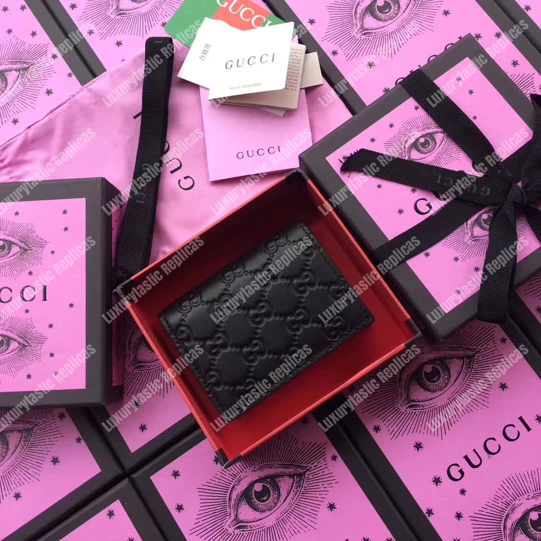 G*u*i signature card case in black