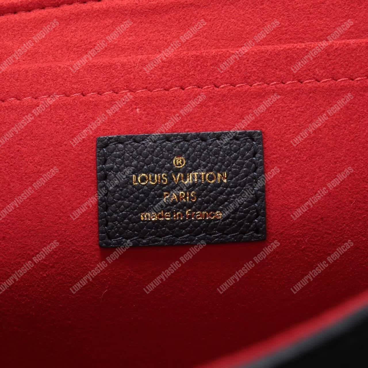 LV Saint Sulpice PM Monogram Empreinte Leather Marine Rouge