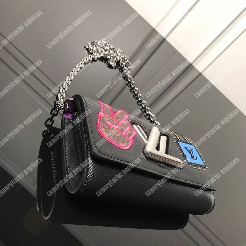 LV Twist Chain Wallet Epi Leather Travel and Trunk-Making Heritage Black