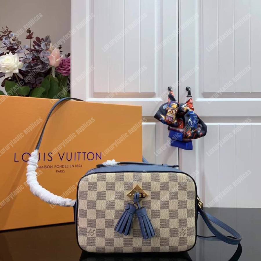 LV Saintonge Handbag Damier Azur Sky Blue