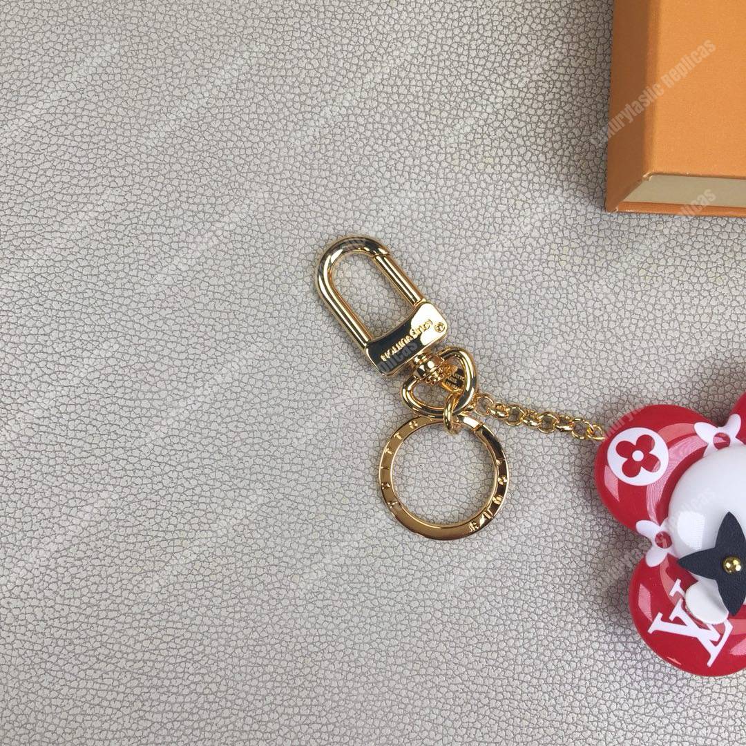 LV Vivienne Monogram Giant Bag Charm and Key Holder Red
