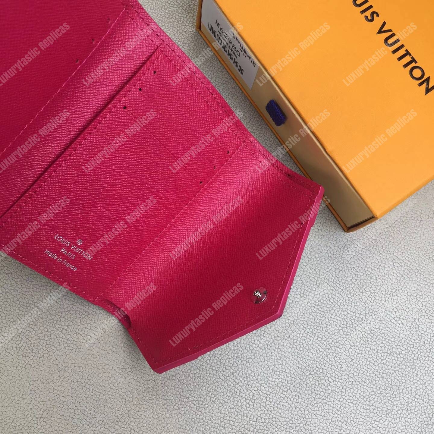 LV Victorine Wallet Epi Leather Black
