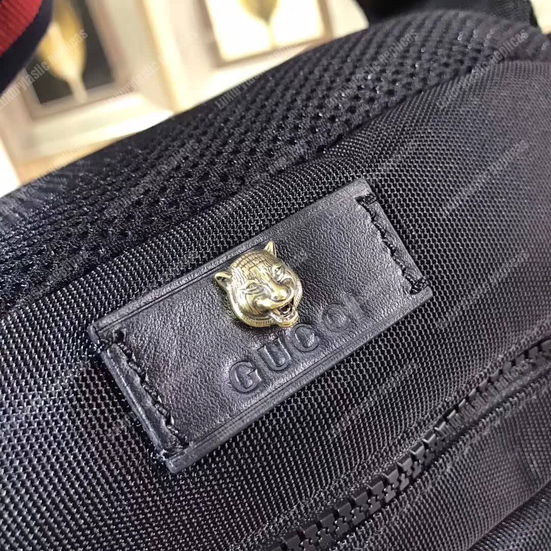 G*u*i embroidered tech pack belt bag tiger