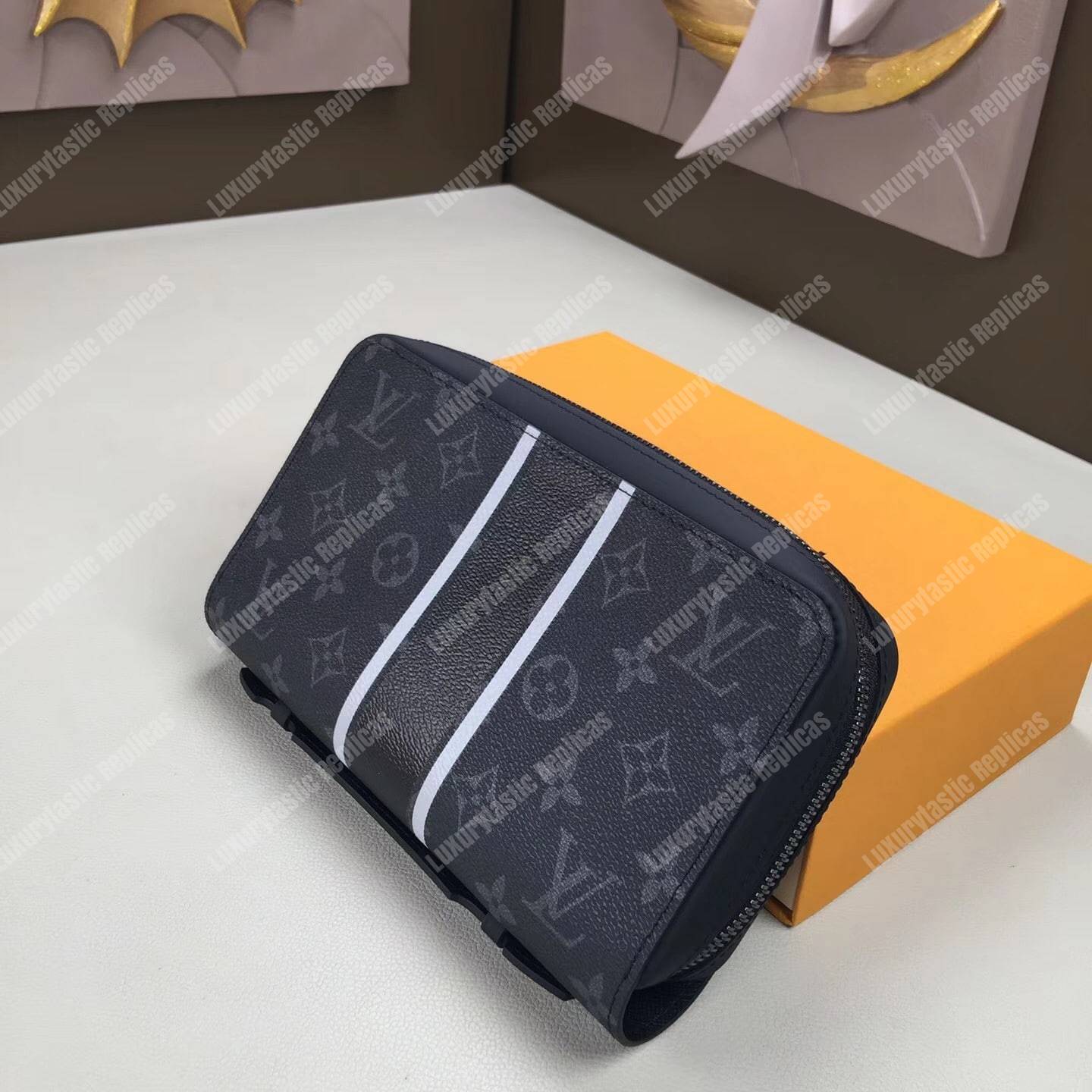 LV Zippy XL Wallet Monogram Eclipse Canvas