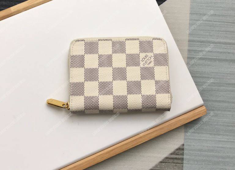 LV Zippy Coin Purse Damier Azur Beige