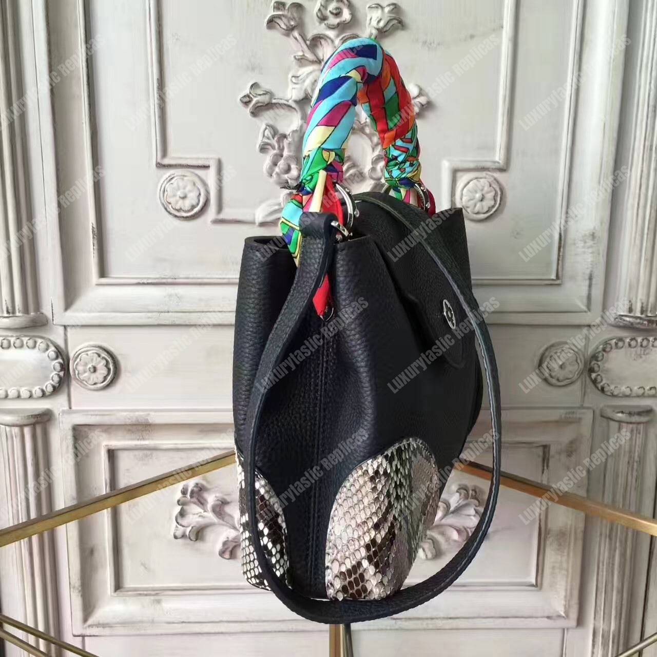 LV Capucines PM Python