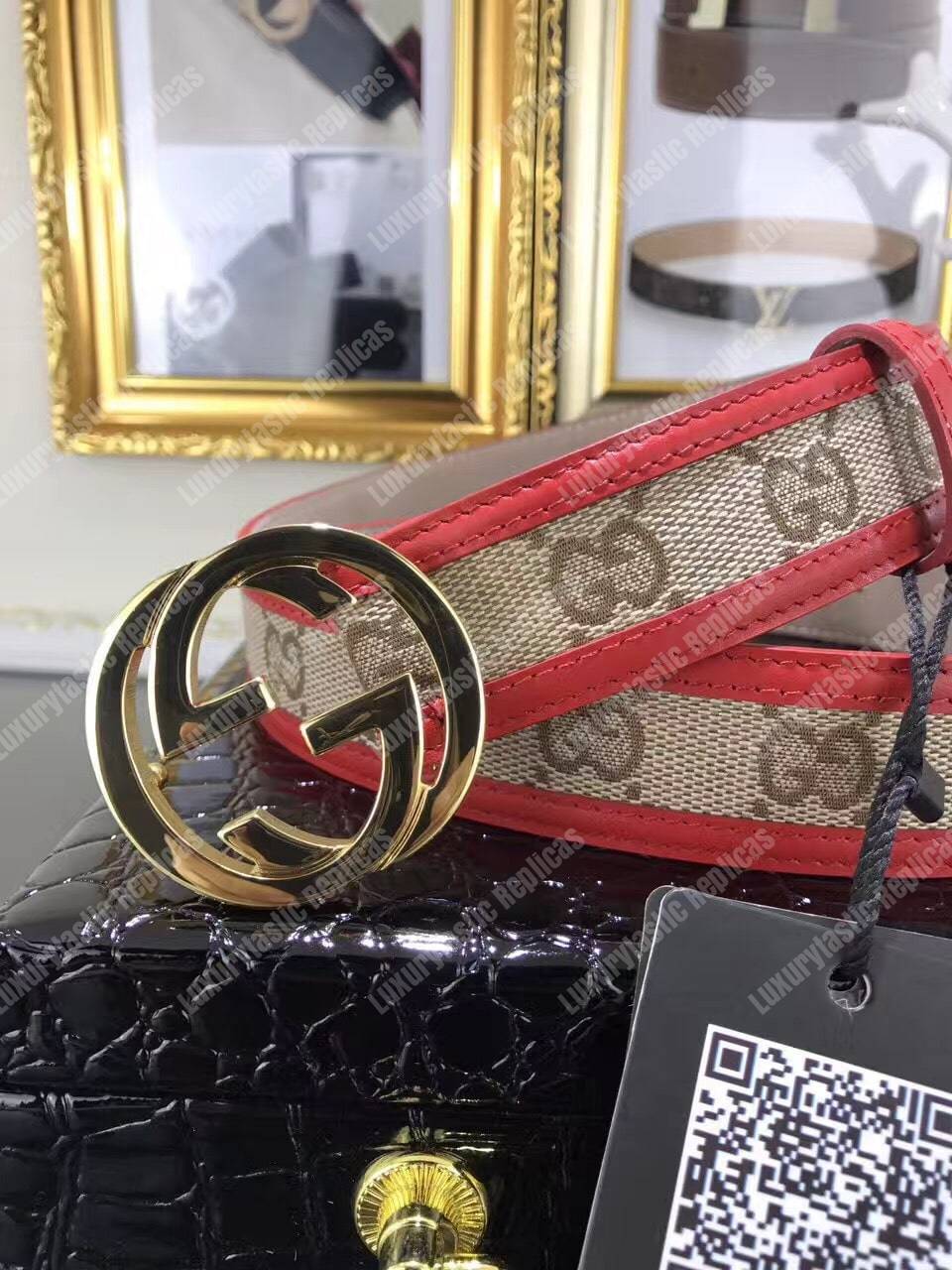 G*u*i interlocking g buckle belt
