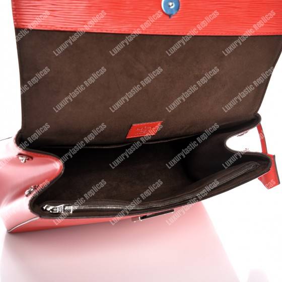 LV Cluny MM Epi Leather Coquelicot