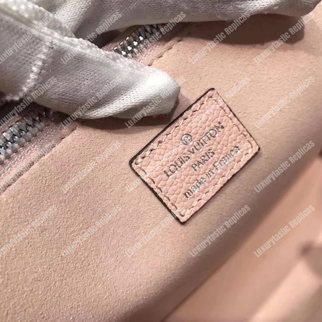 LV Epi Vaneau MM Bag Epi Leather Rose Ballerine
