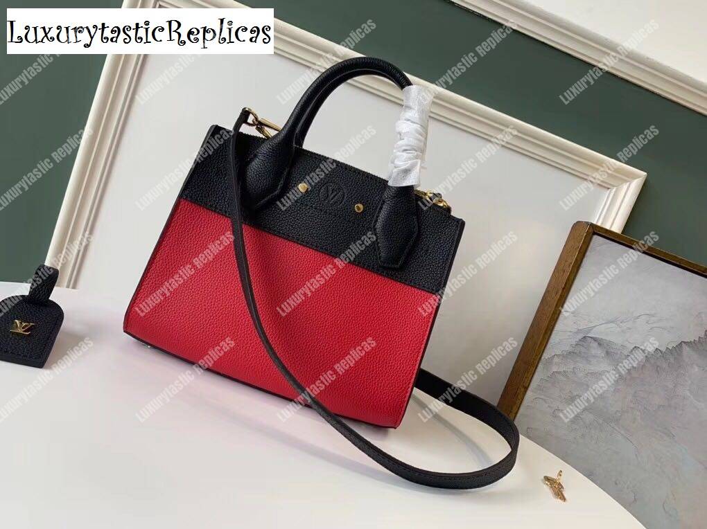 LV City Steamer Mini Noir Rouge