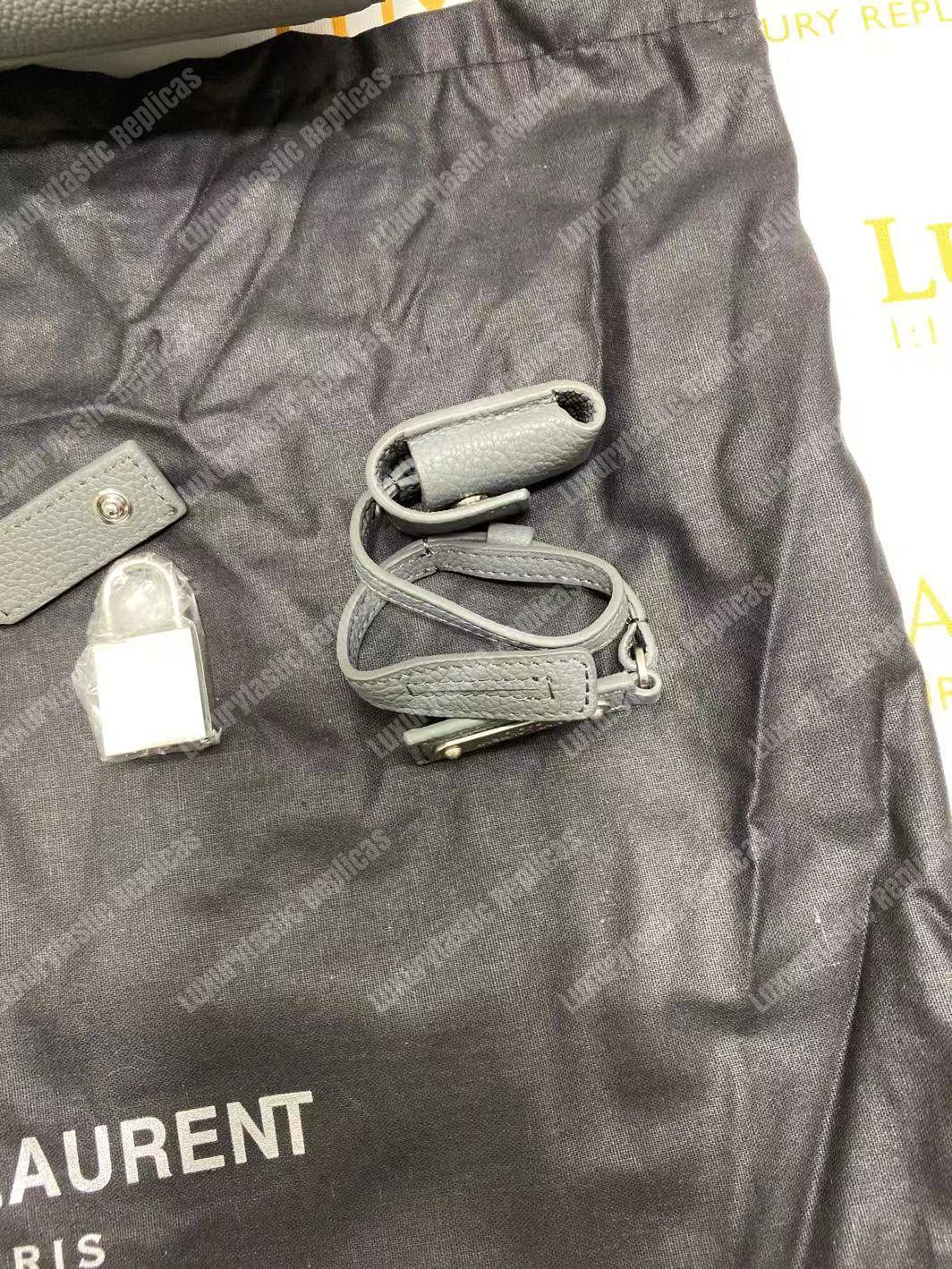 Saint Laurent Sac De Jour Baby Grained Leather Grey
