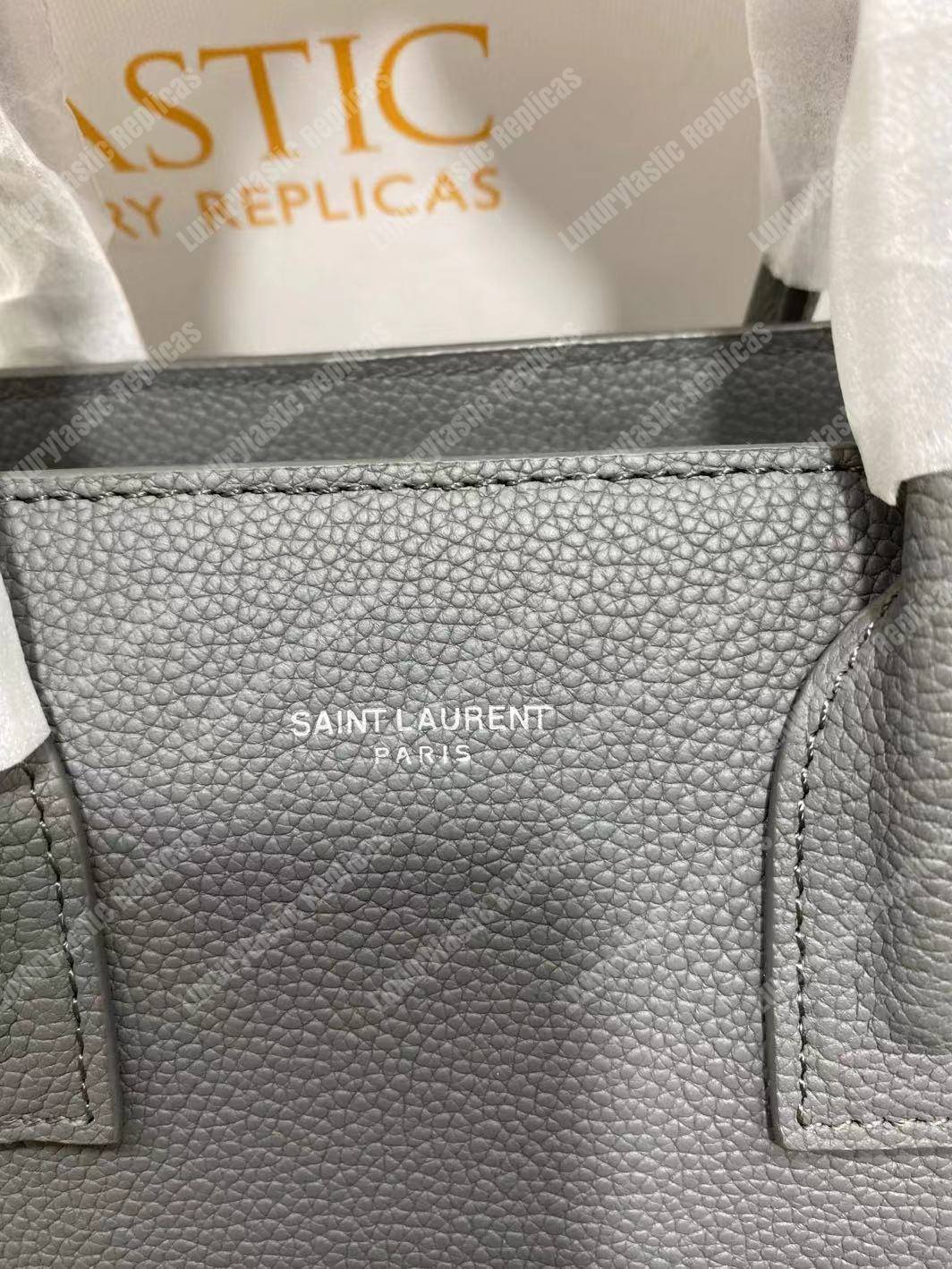 Saint Laurent Sac De Jour Baby Grained Leather Grey