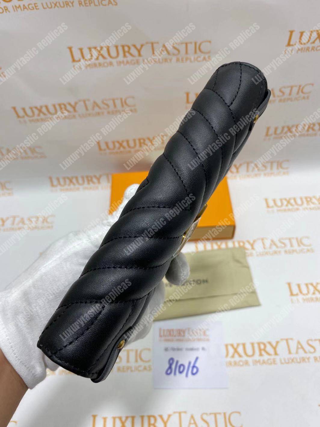 LV New Wave Long Wallet Black