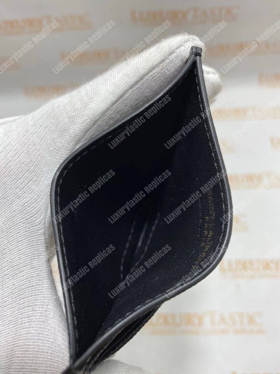 Saint Laurent Monogram Card Case Black