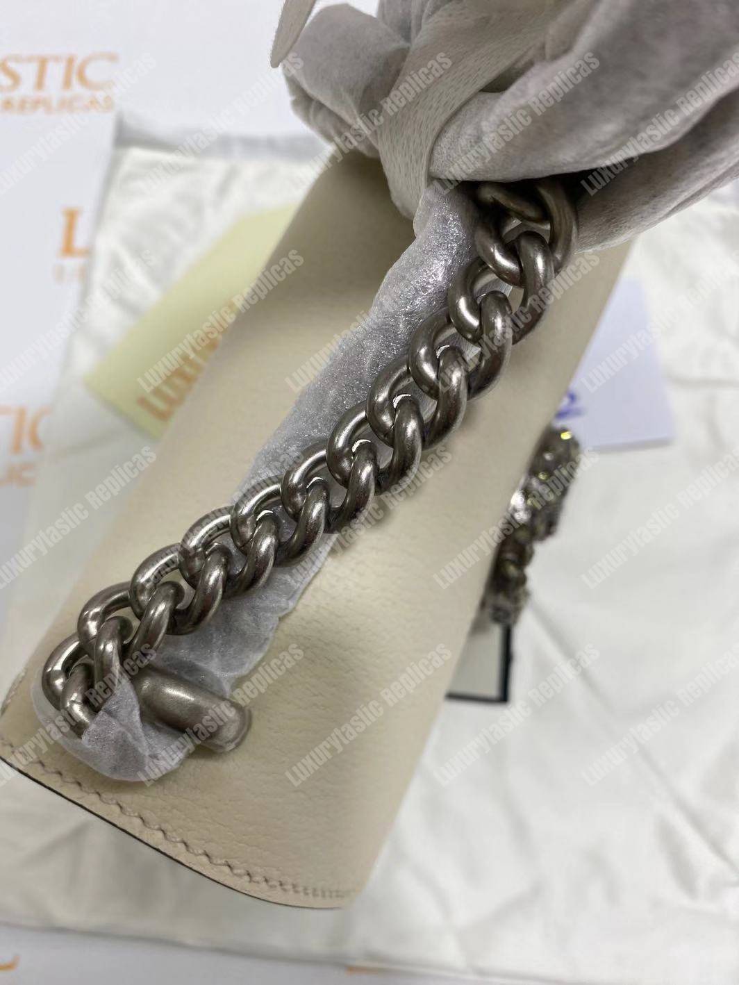 G*u*i dionysus leather mini bag white