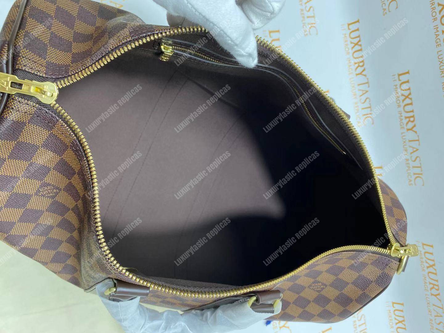 LV Keepall Bandouliere 45 Monogram Damier Ebene