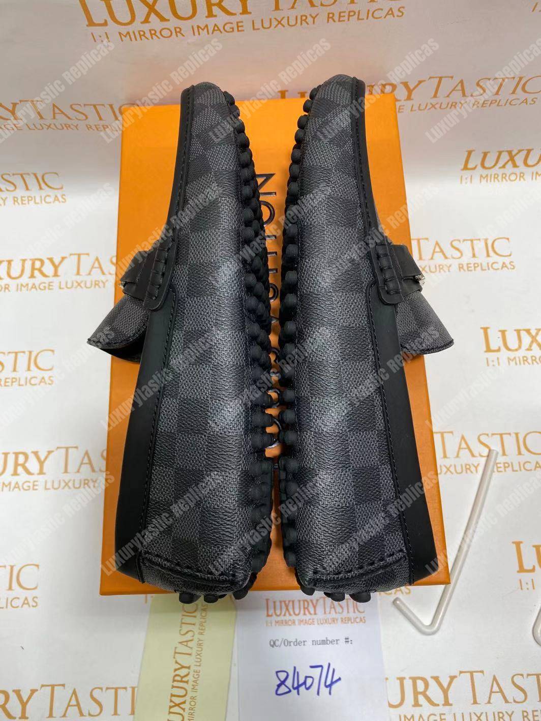 LV Hockenheim Mocassin Damier Graphite
