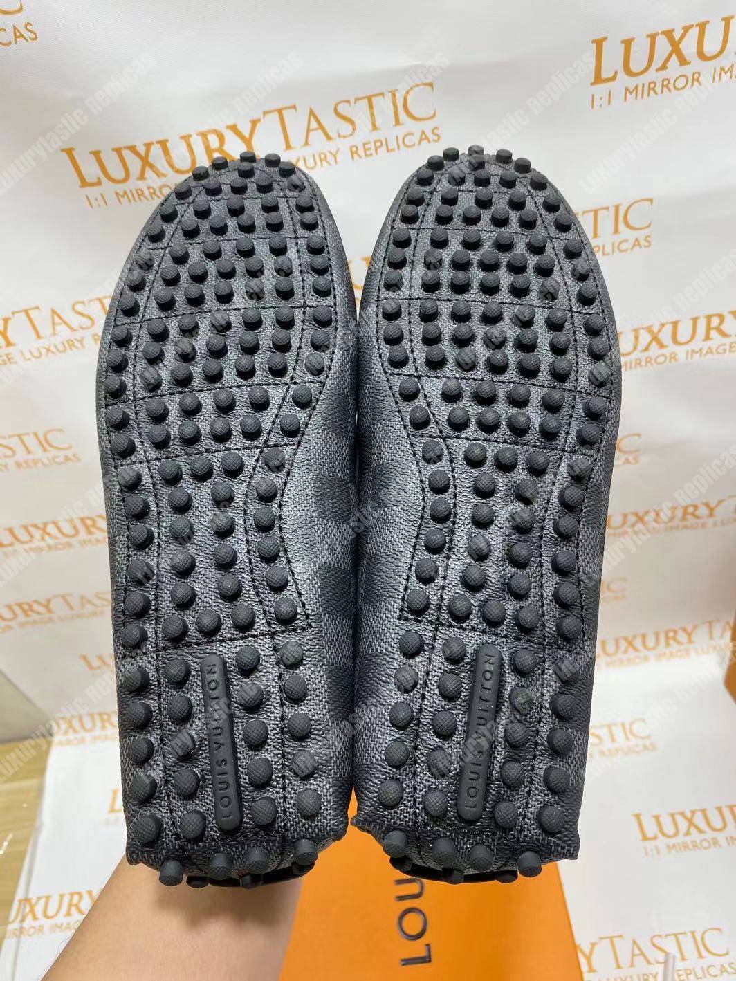 LV Hockenheim Mocassin Damier Graphite