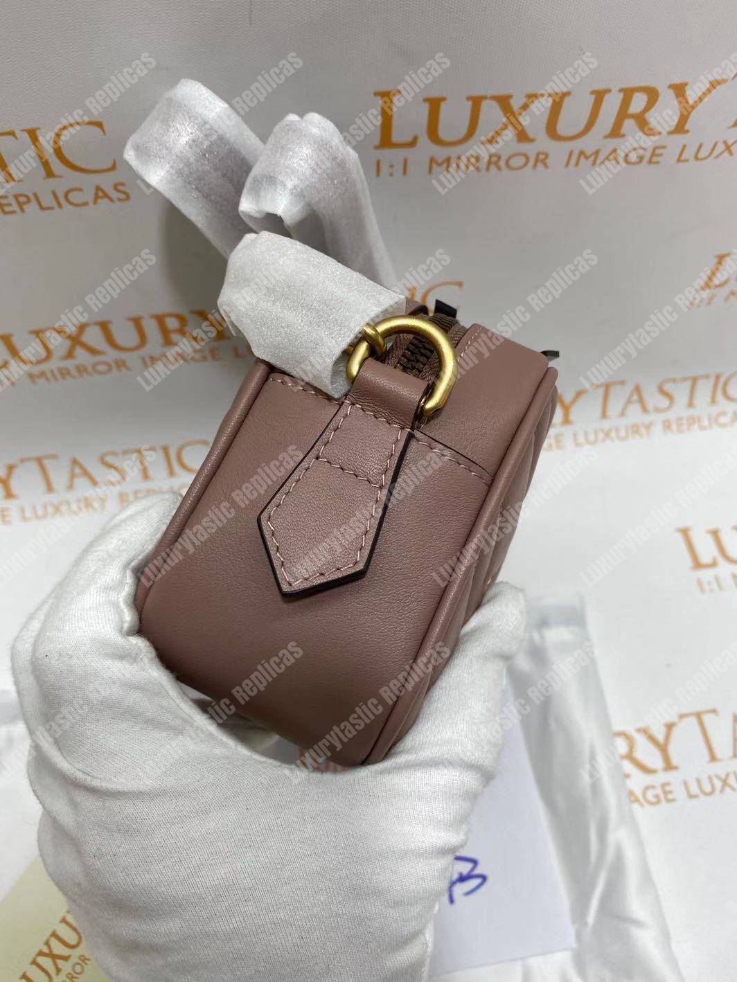 G*u*i gg marmont matelassé mini bag dusty pink