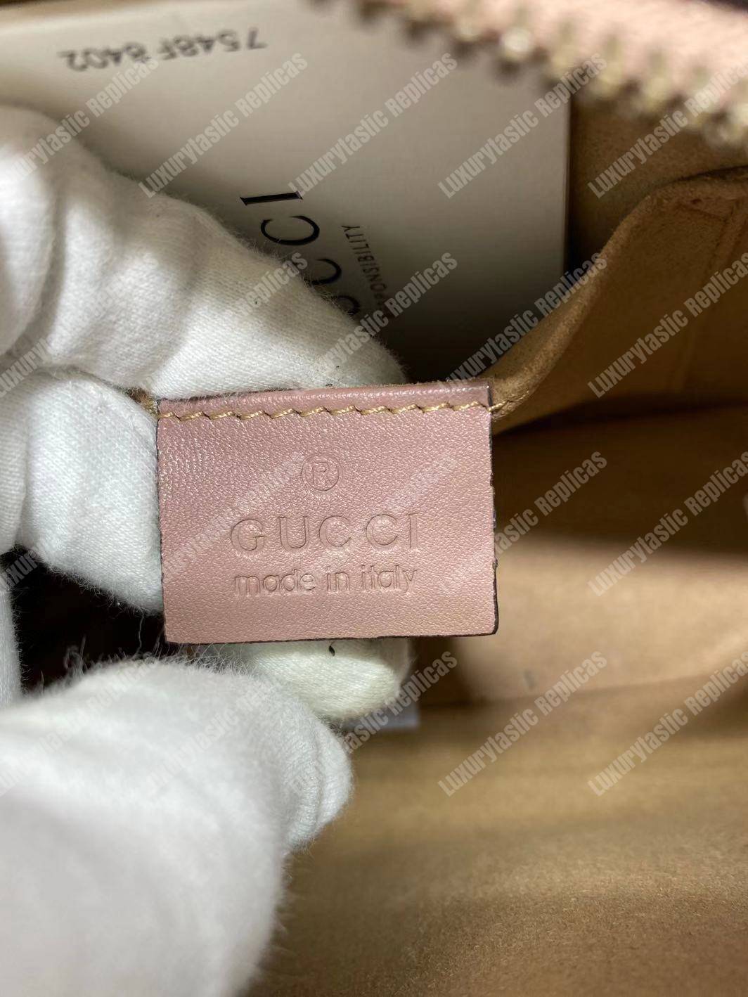 G*u*i gg marmont matelassé mini bag dusty pink