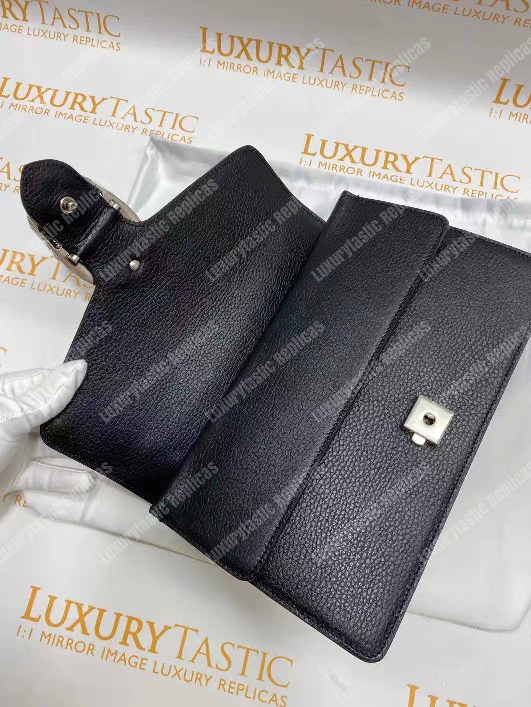 G*u*i dionysus small shoulder bag black leather