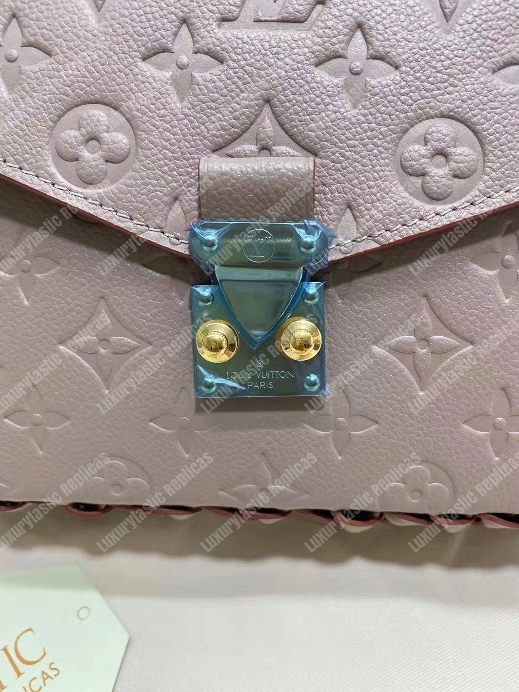 LV Pochette Metis Monogram Empreinte Leather Vison