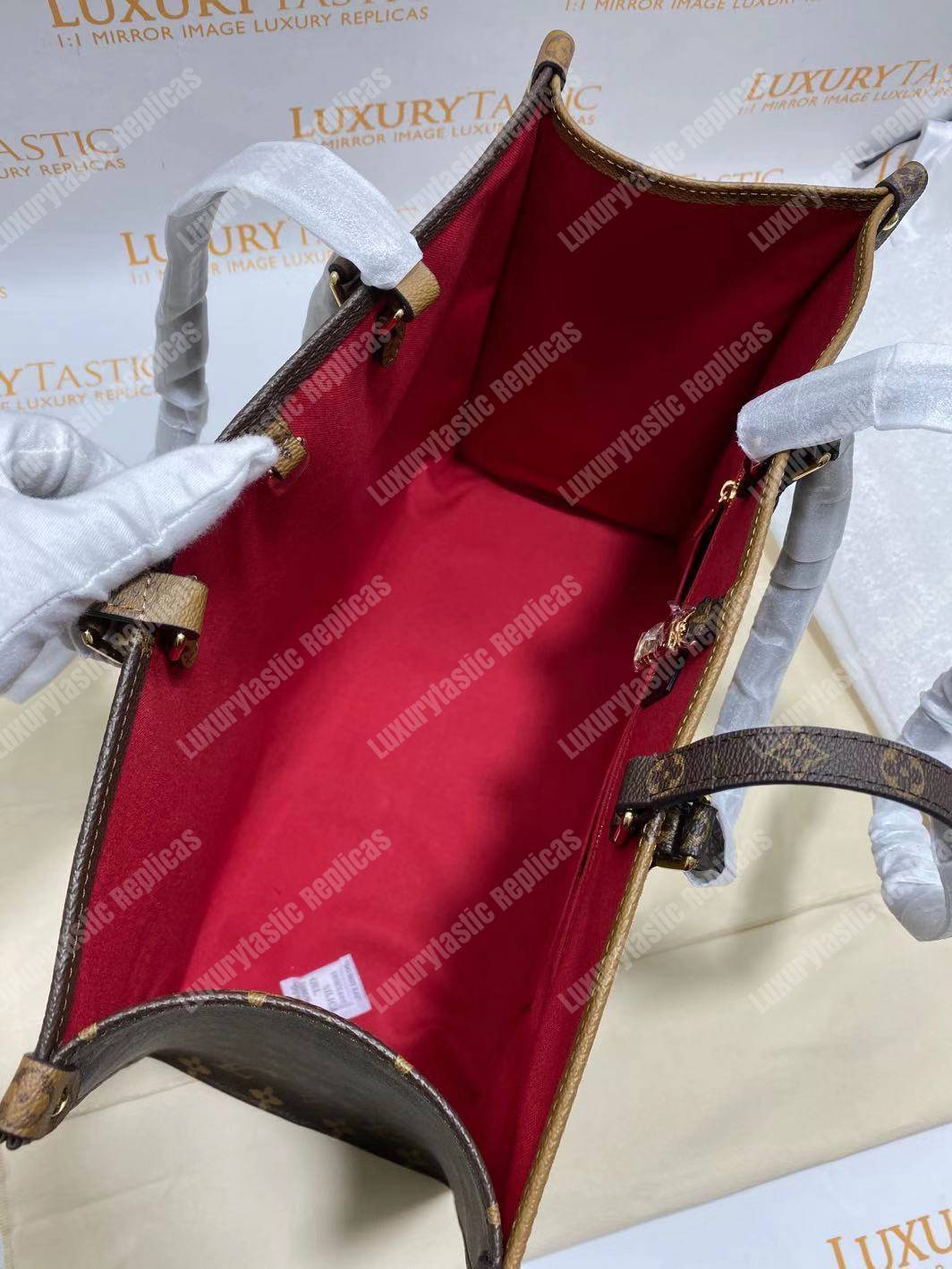 LV Onthego Monogram Canvas & Monogram Reverse Canvas GM