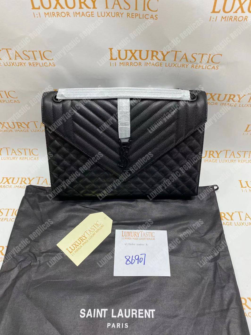 Saint Laurent Classic Large Soft Envelope Black
