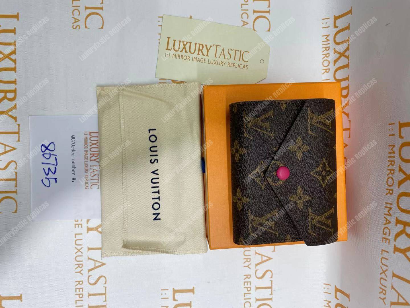 LV Victorine Wallet Monogram Fuchsia