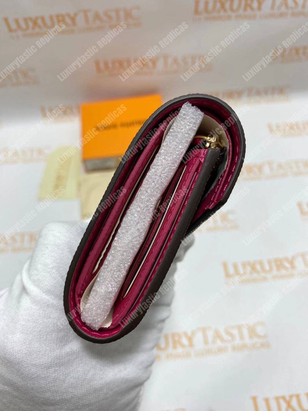 LV Victorine Wallet Monogram Fuchsia
