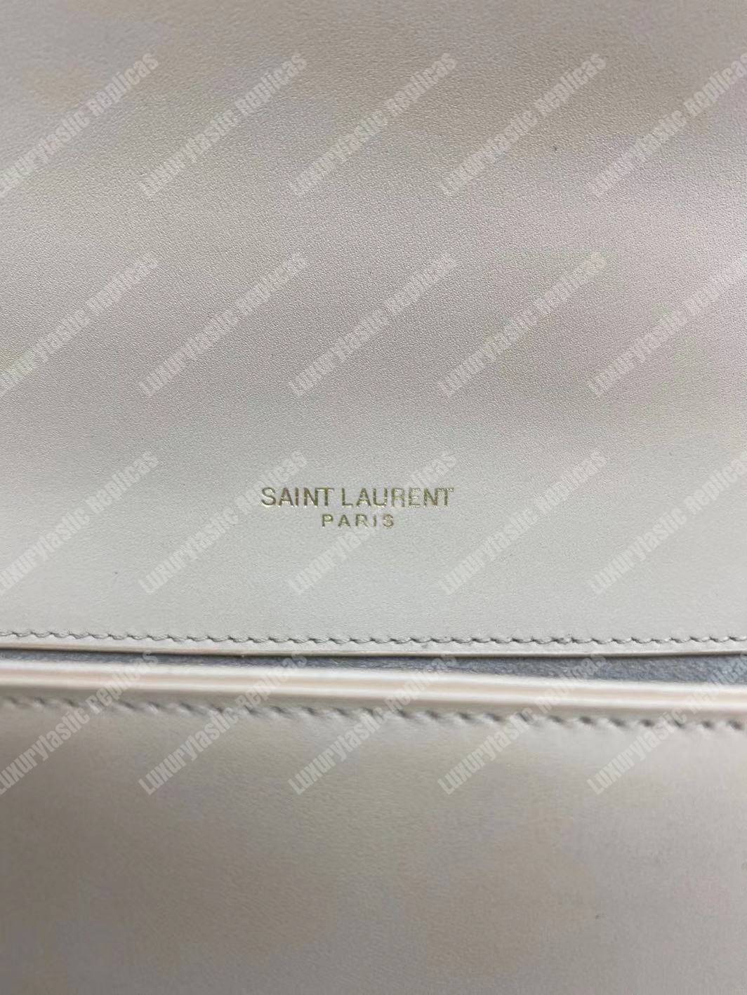 Saint Laurent Kate Medium With Tassel In Smooth Leather Powder