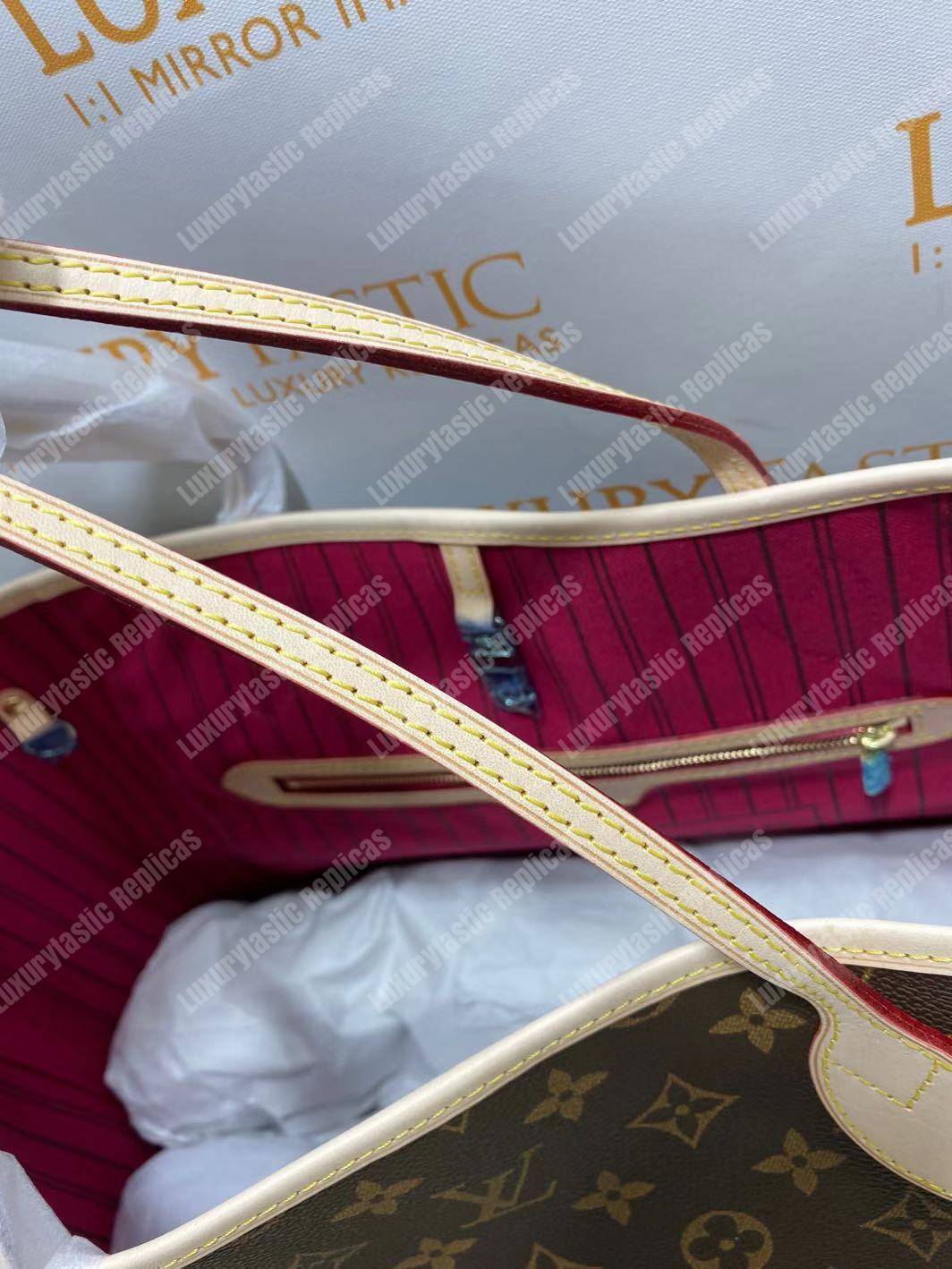 LV Neverfull GM Monogram Pivoine
