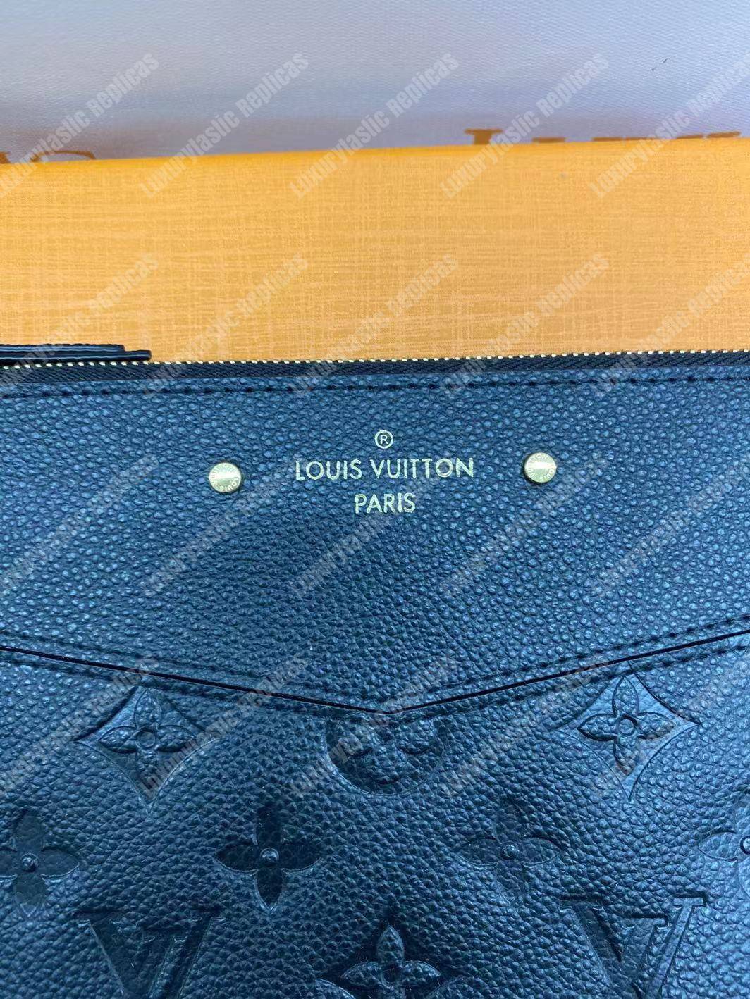 LV Daily Pouch Monogram Empreinte Black