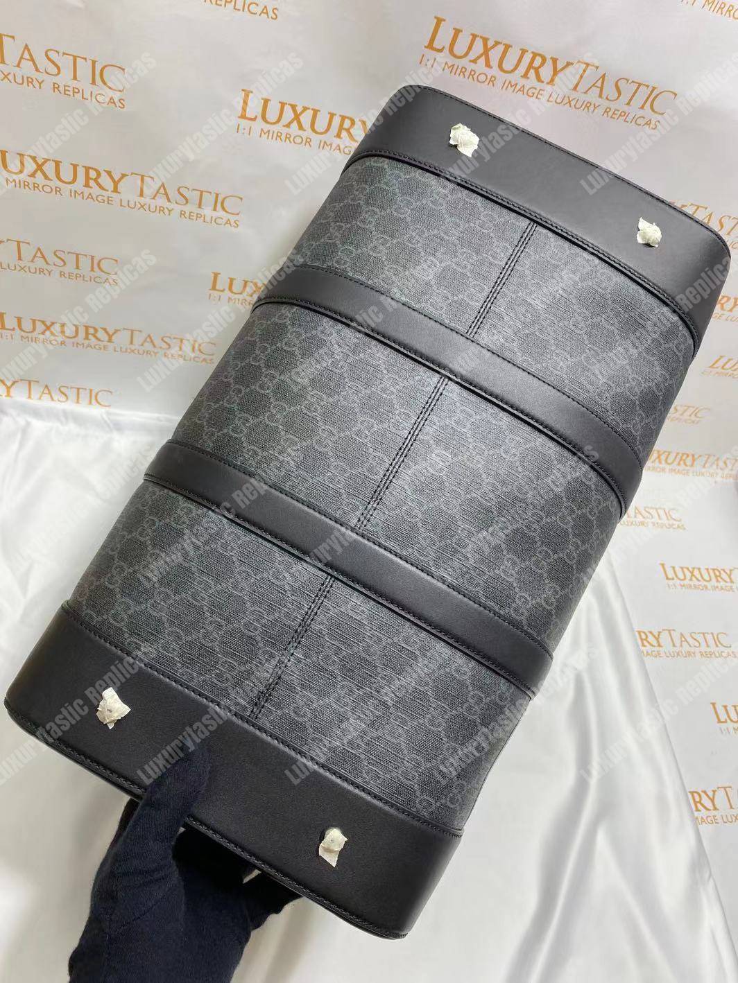 G*u*i night courrier soft gg sup*e carry-on duffle