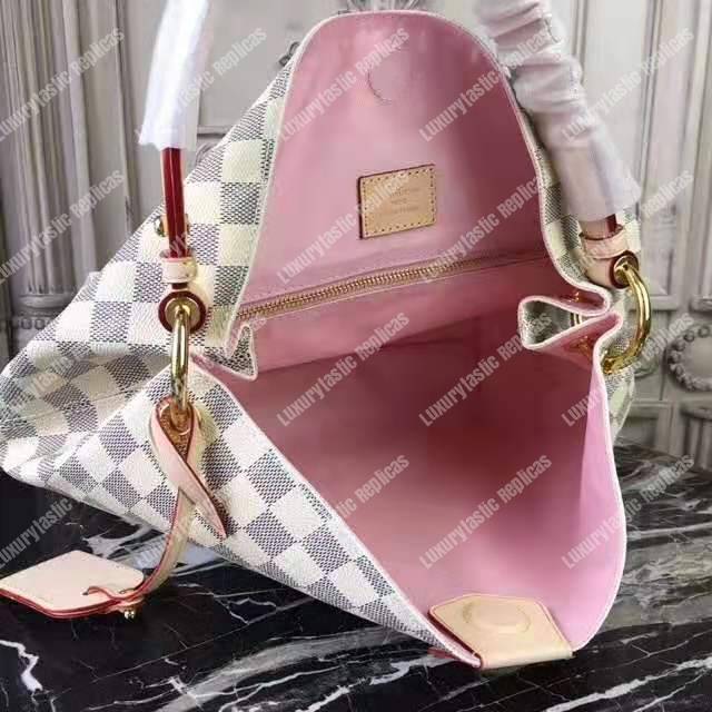 LV Graceful PM Damier Azur Rose Ballerine