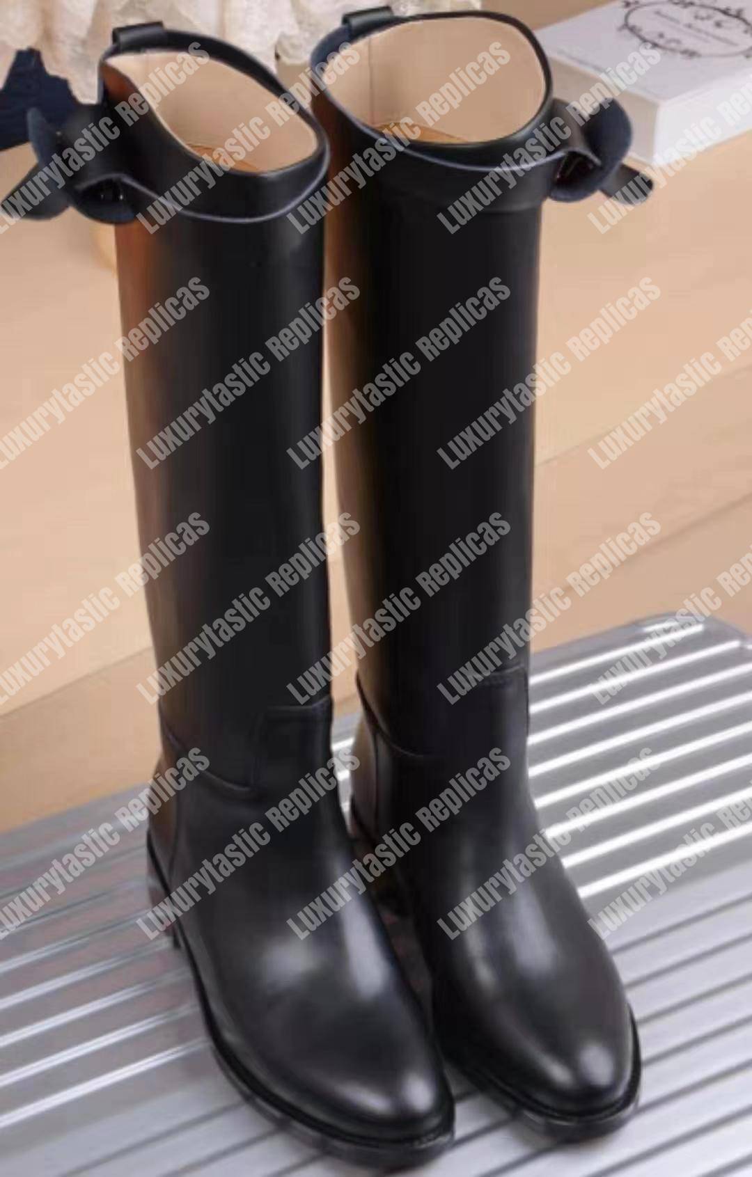 H**mes jumping boot black