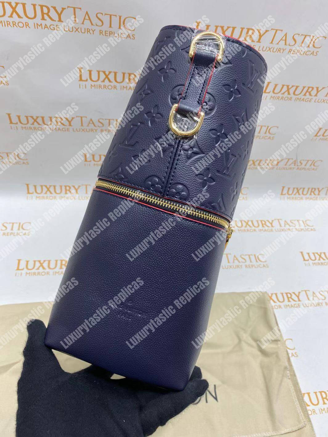 LV Melie Designer Monogram Leather Marine Rouge