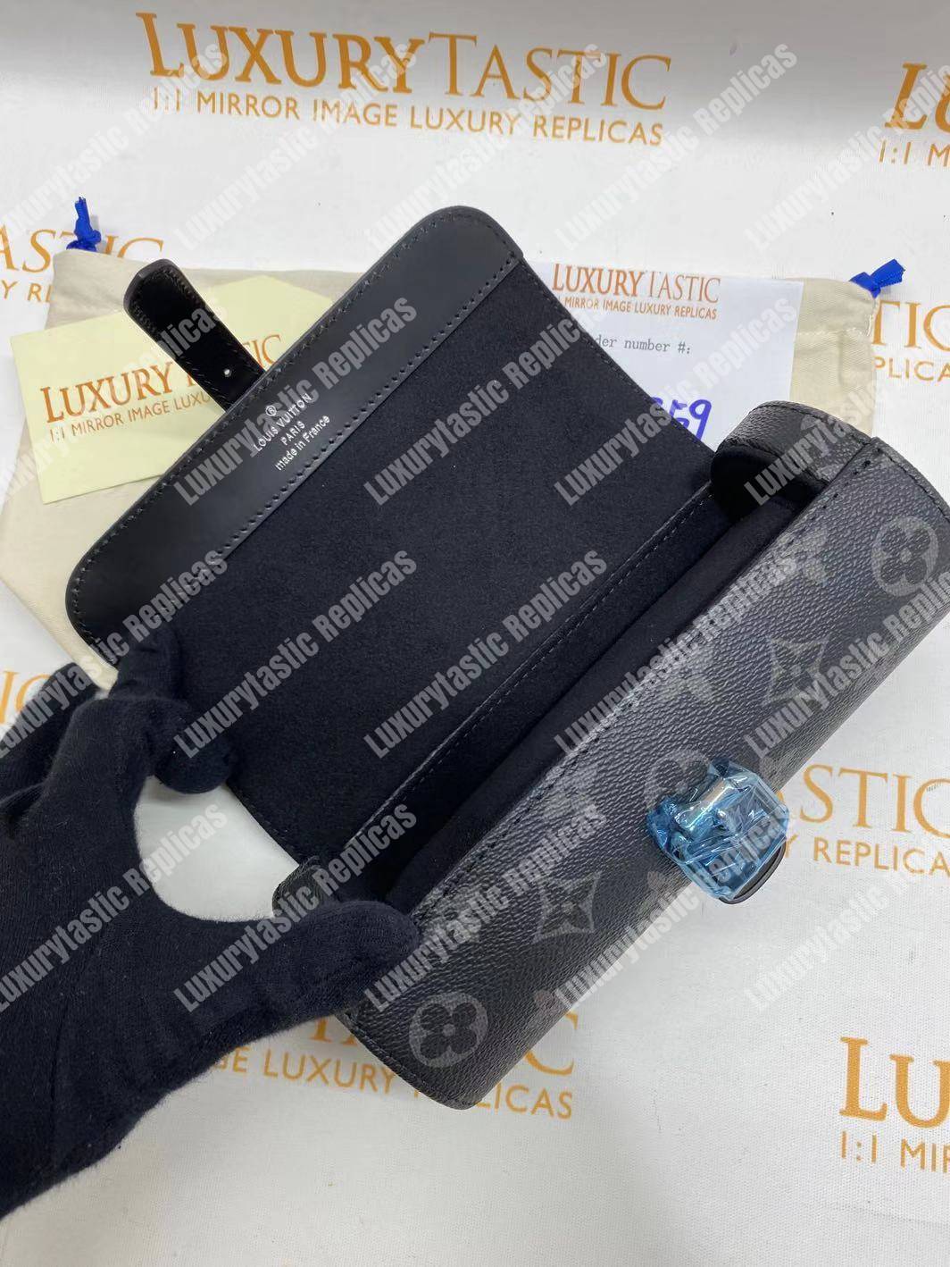 LV 3 Watch Case Monogram Eclipse