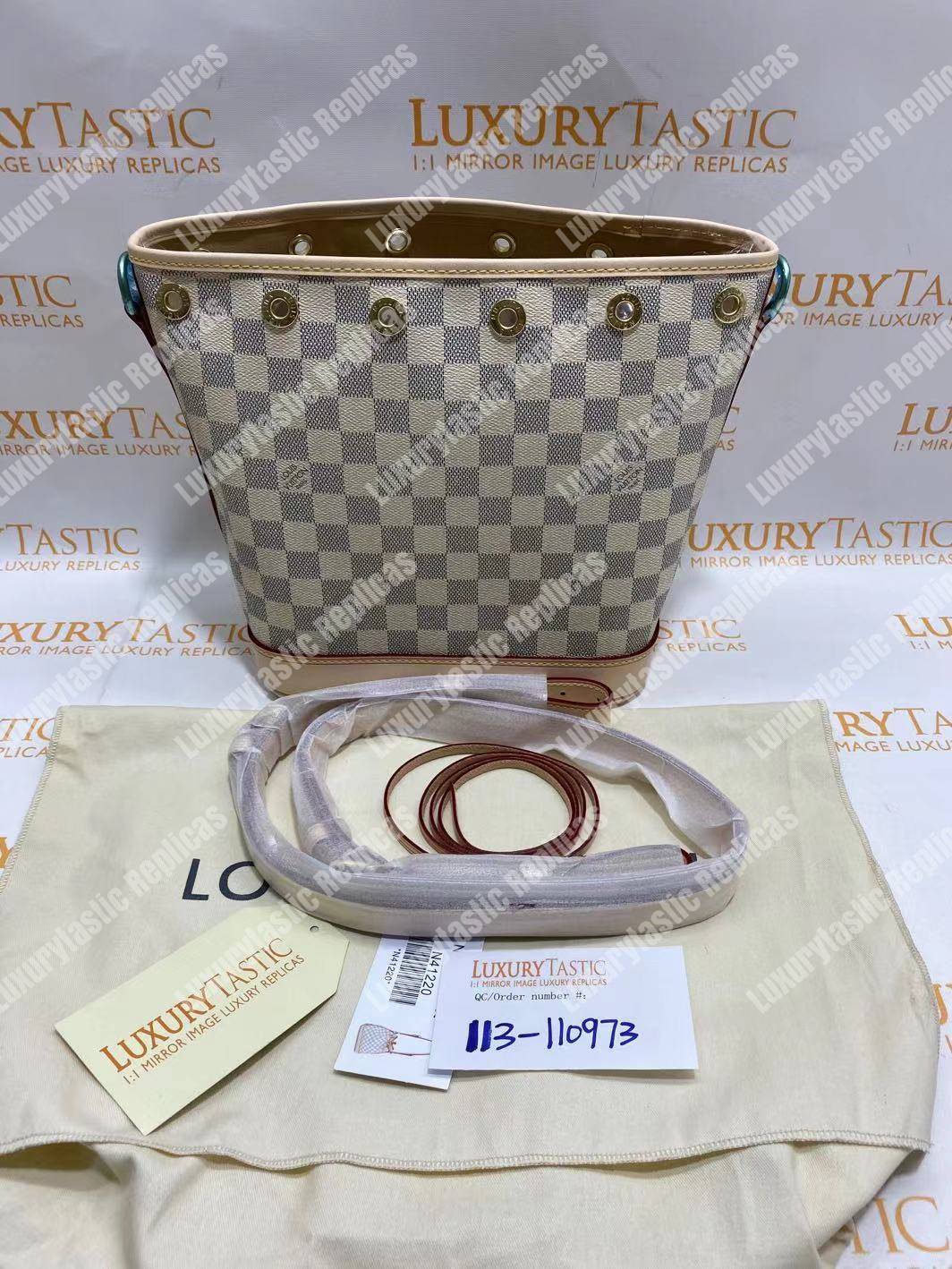 LV Noe BB Damier Azur Canvas
