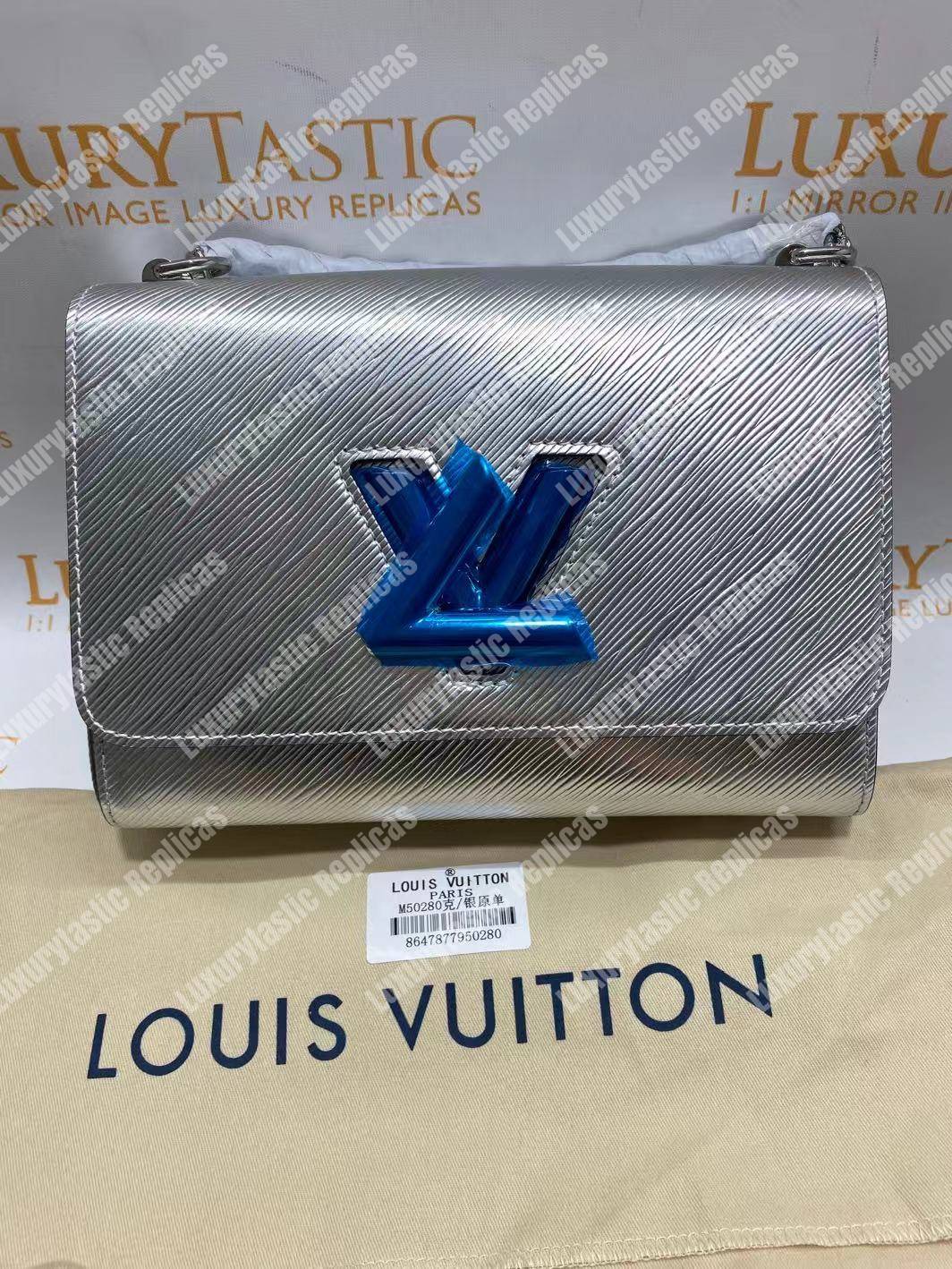 LV Twist MM Argento Silver