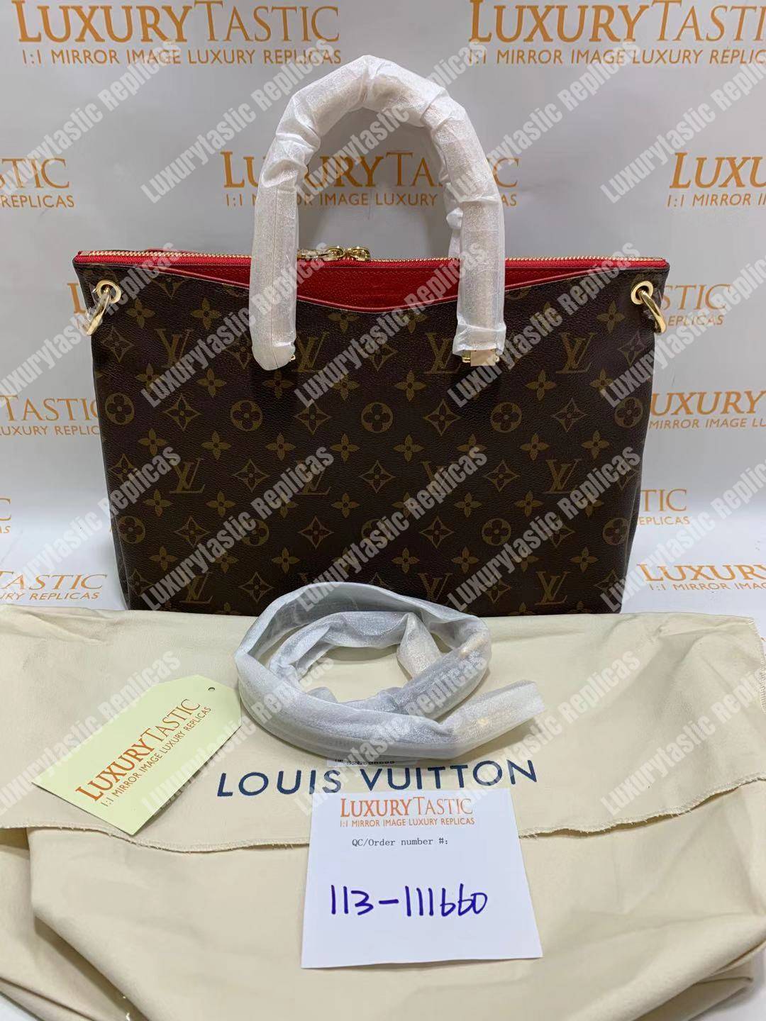 LV Pallas Bag Monogram Canvas Cherry