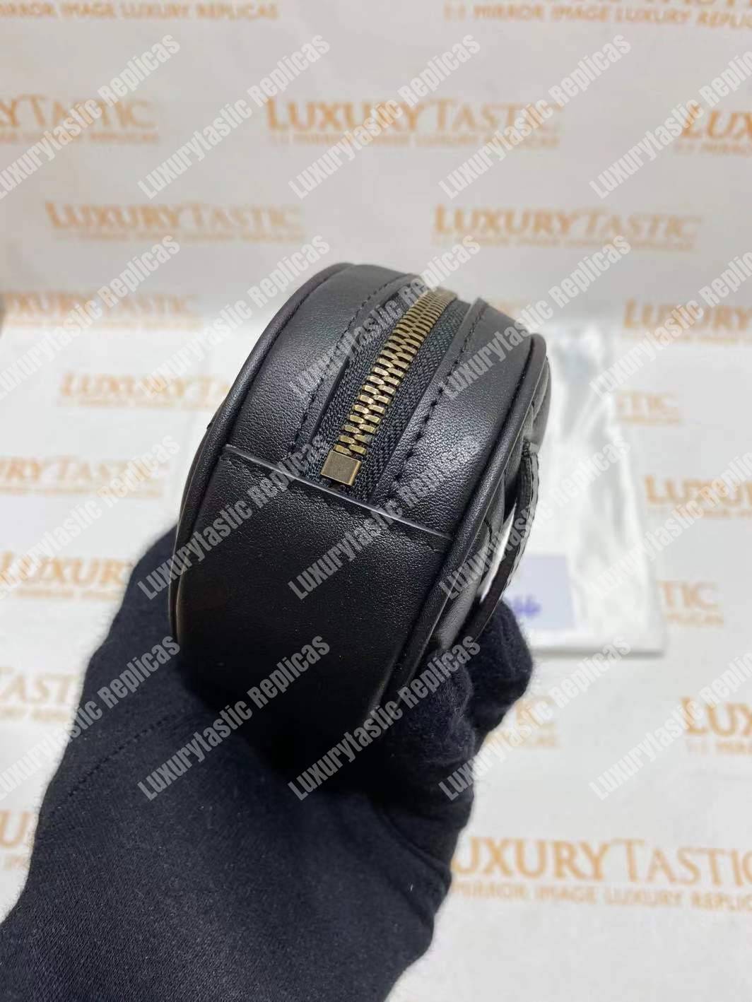 G*u*i gg marmont matelassé leather belt bag black