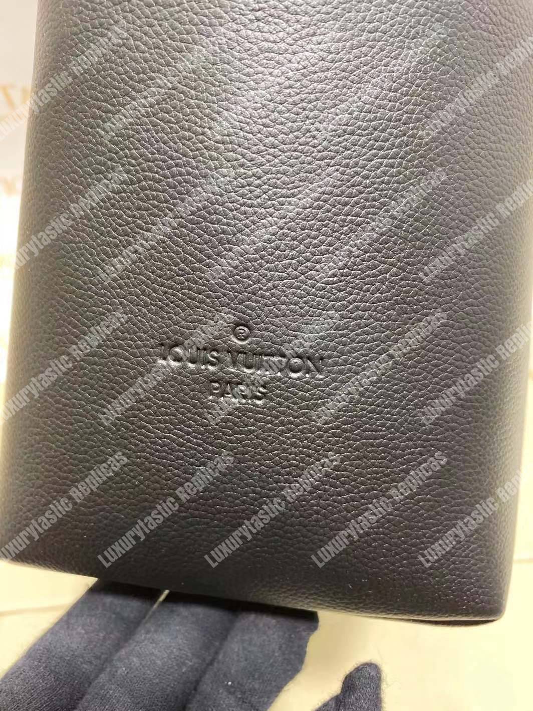 LV Melie Designer Monogram Leather Noir