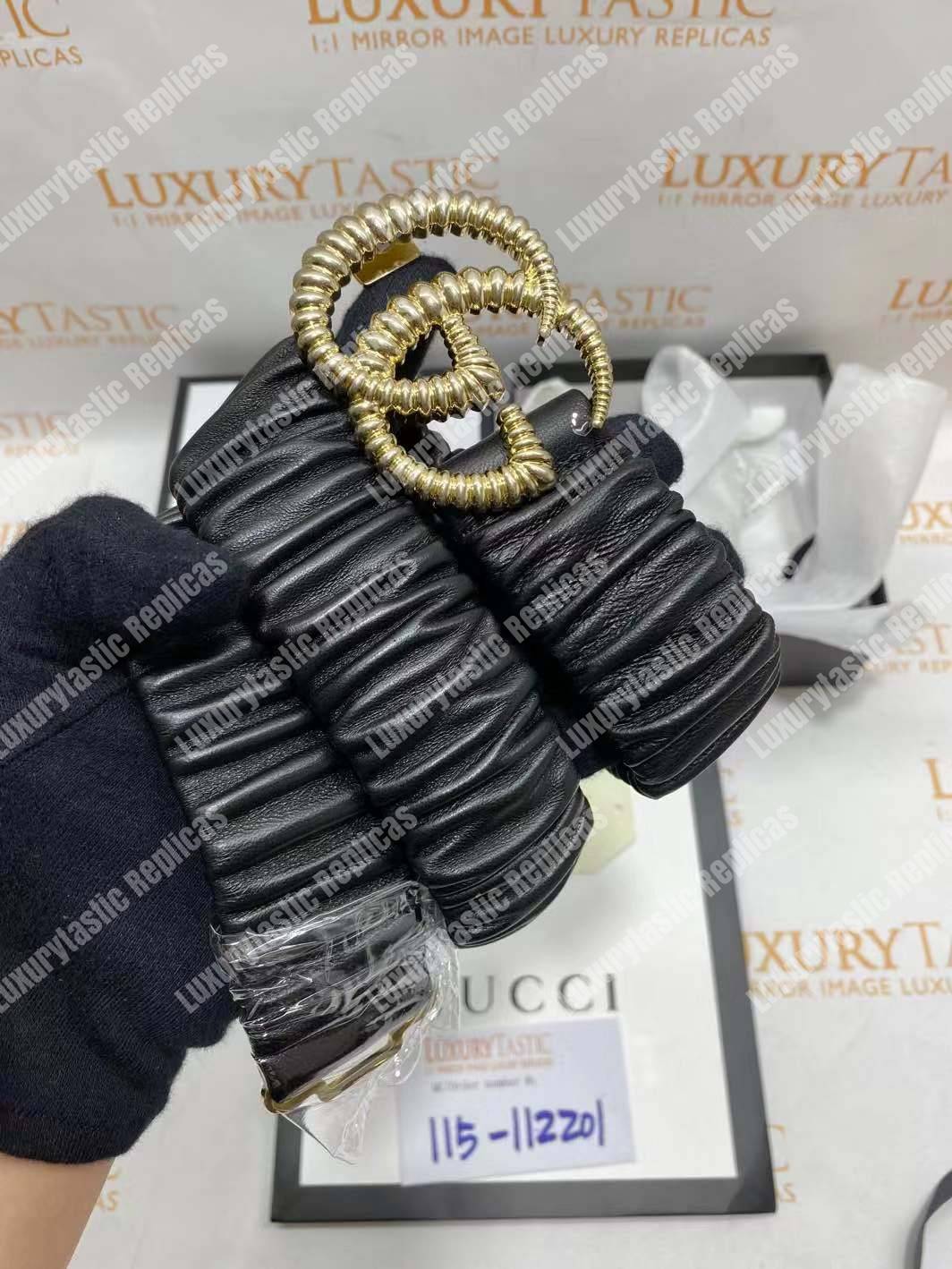 G*u*i belt with torchon double g buckle