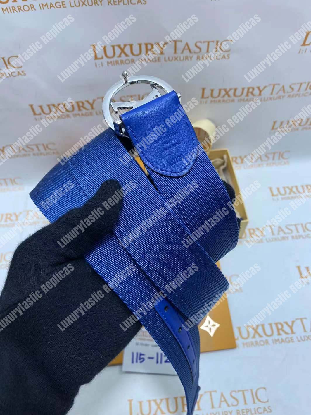 LV Circle 40mm Belt Blue