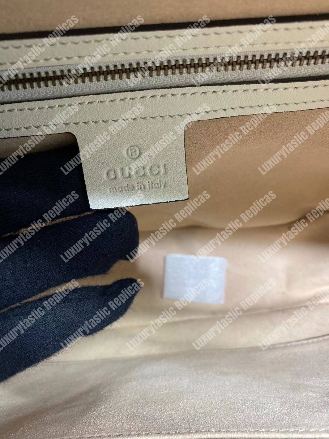 G*u*i gg marmont small shoulder bag white