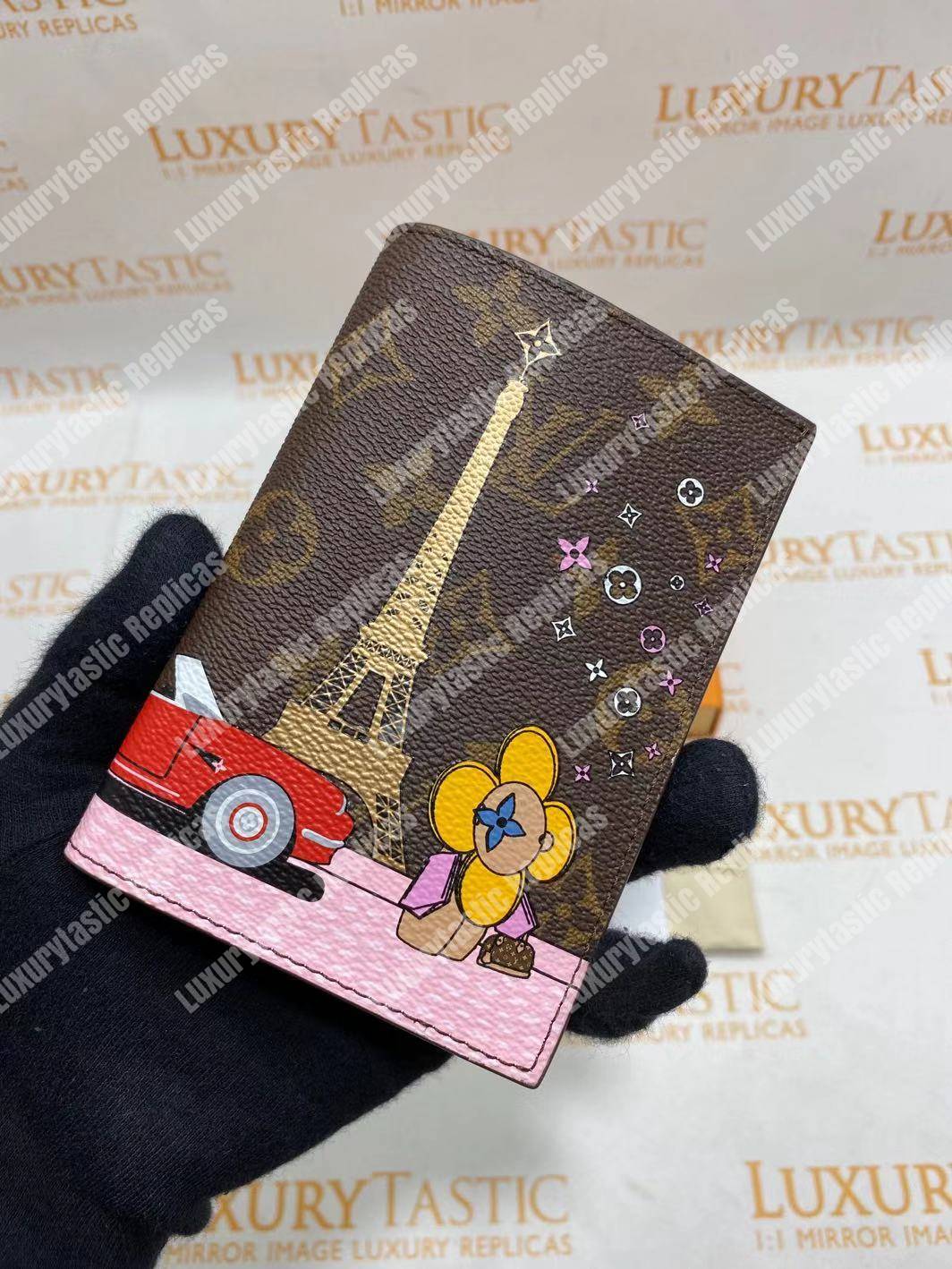 LV Passport Cover Eiffel Tower Print