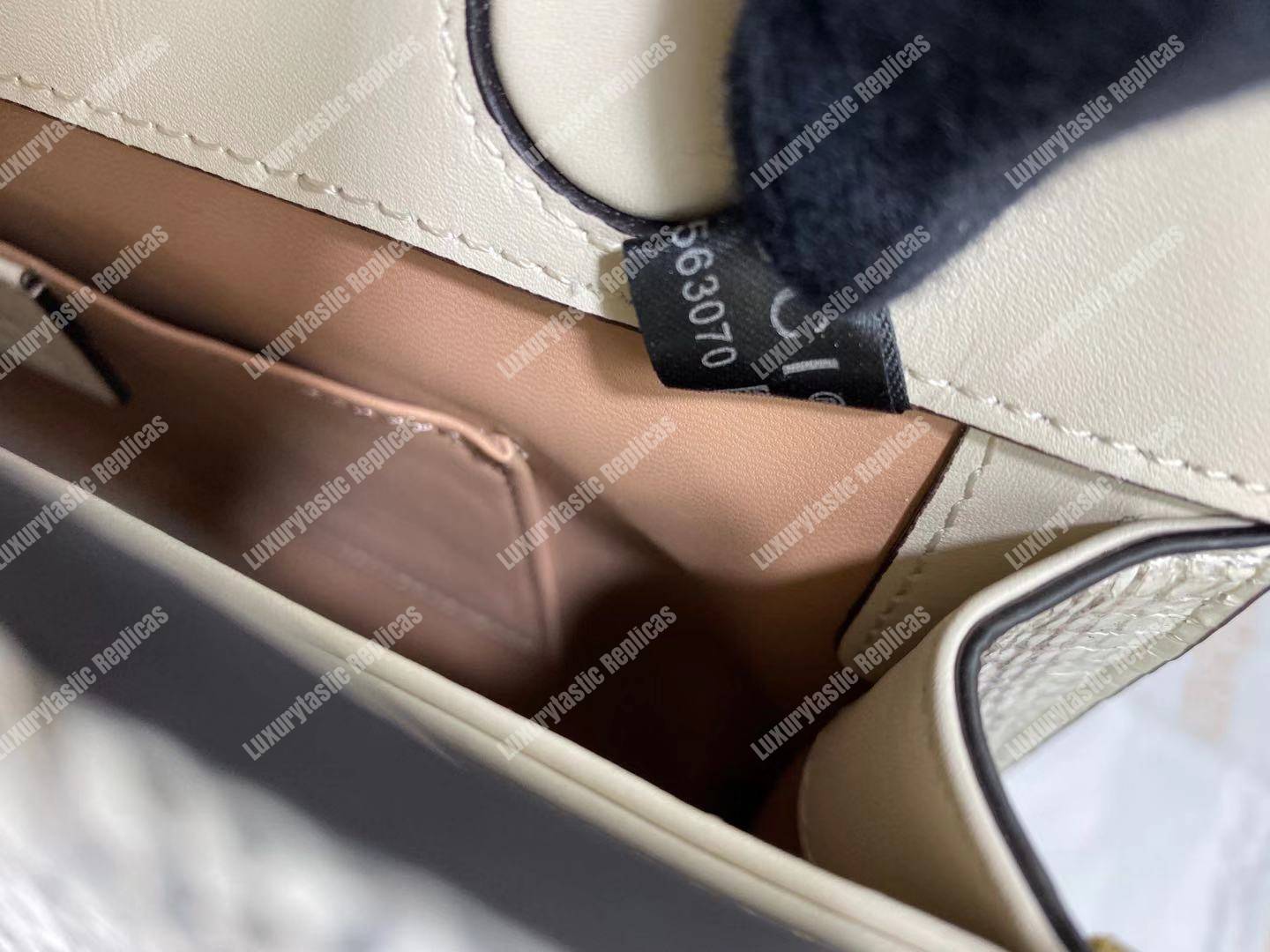 G*u*i ophidia small snakeskin shoulder bag grey