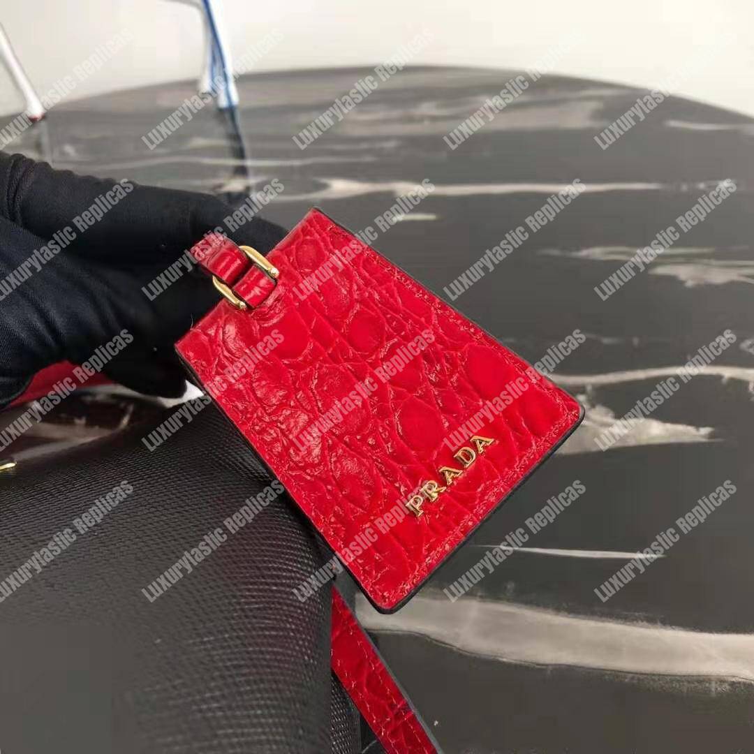 Pra*a panier medium bag black/red