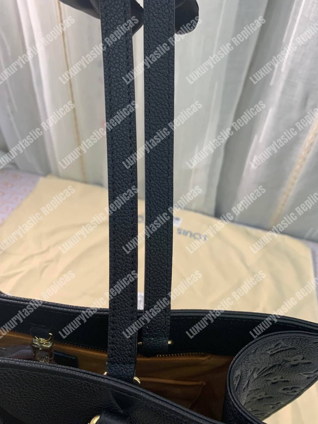 LV Onthego GM Monogram Empreinte Leather Noir